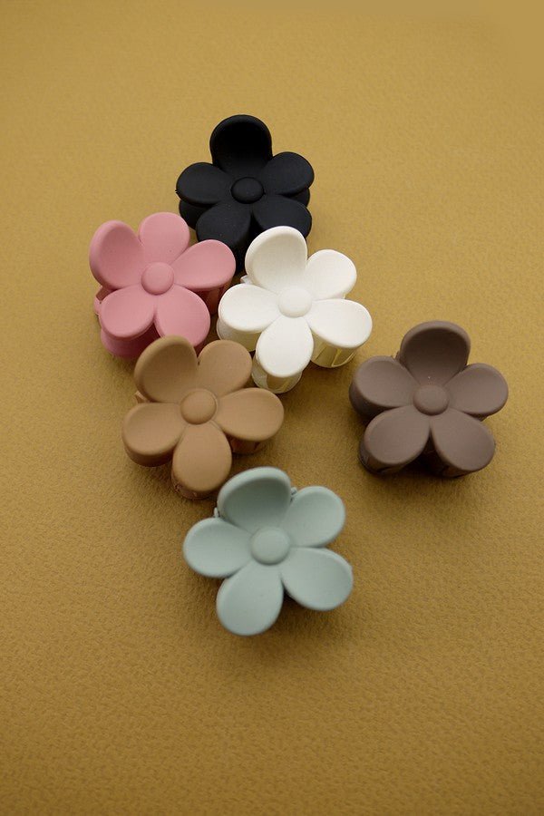 Mini Flower Hair Claw Clip - Set of 6 - Lavender Hills BeautyLavender Hills Beauty40H470