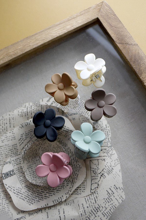 Mini Flower Hair Claw Clip - Set of 6 - Lavender Hills BeautyLavender Hills Beauty40H470