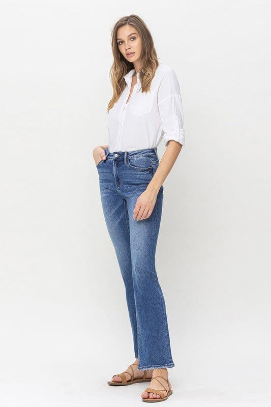 Paramount High Rise Slim Bootcut Jean | Lovervet by Vervet | LV1084 - Lavender Hills BeautyLovervet