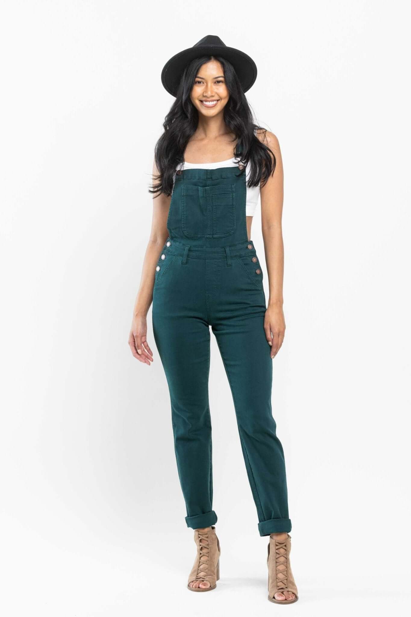Peacock Boyfriend Overalls | Judy Blue | 88789 - Lavender Hills BeautyJudy Blue