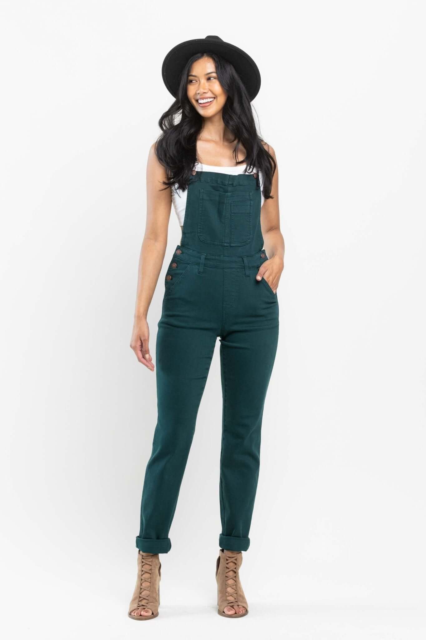 Peacock Boyfriend Overalls | Judy Blue | 88789 - Lavender Hills BeautyJudy Blue