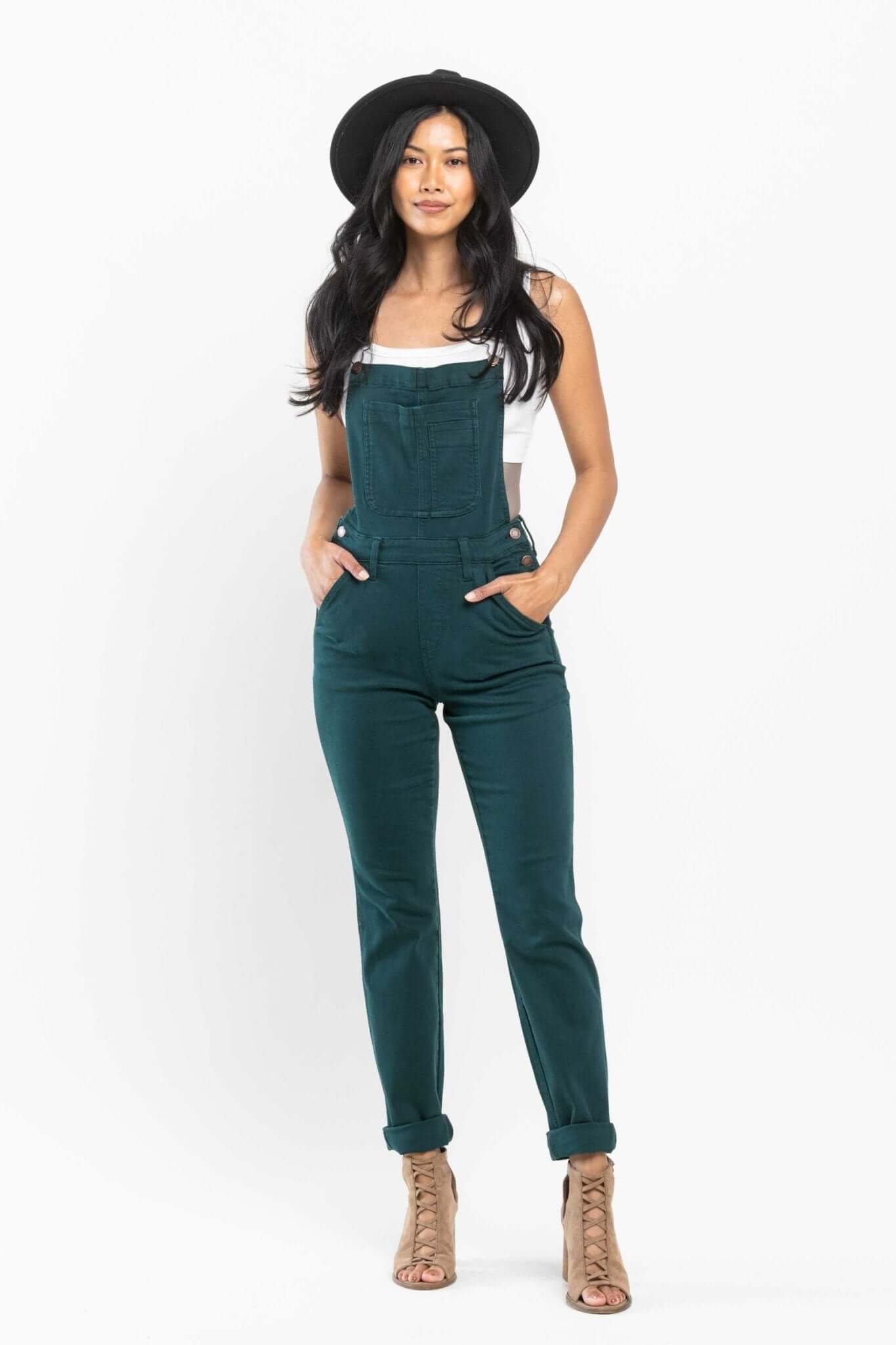 Peacock Boyfriend Overalls | Judy Blue | 88789 - Lavender Hills BeautyJudy Blue