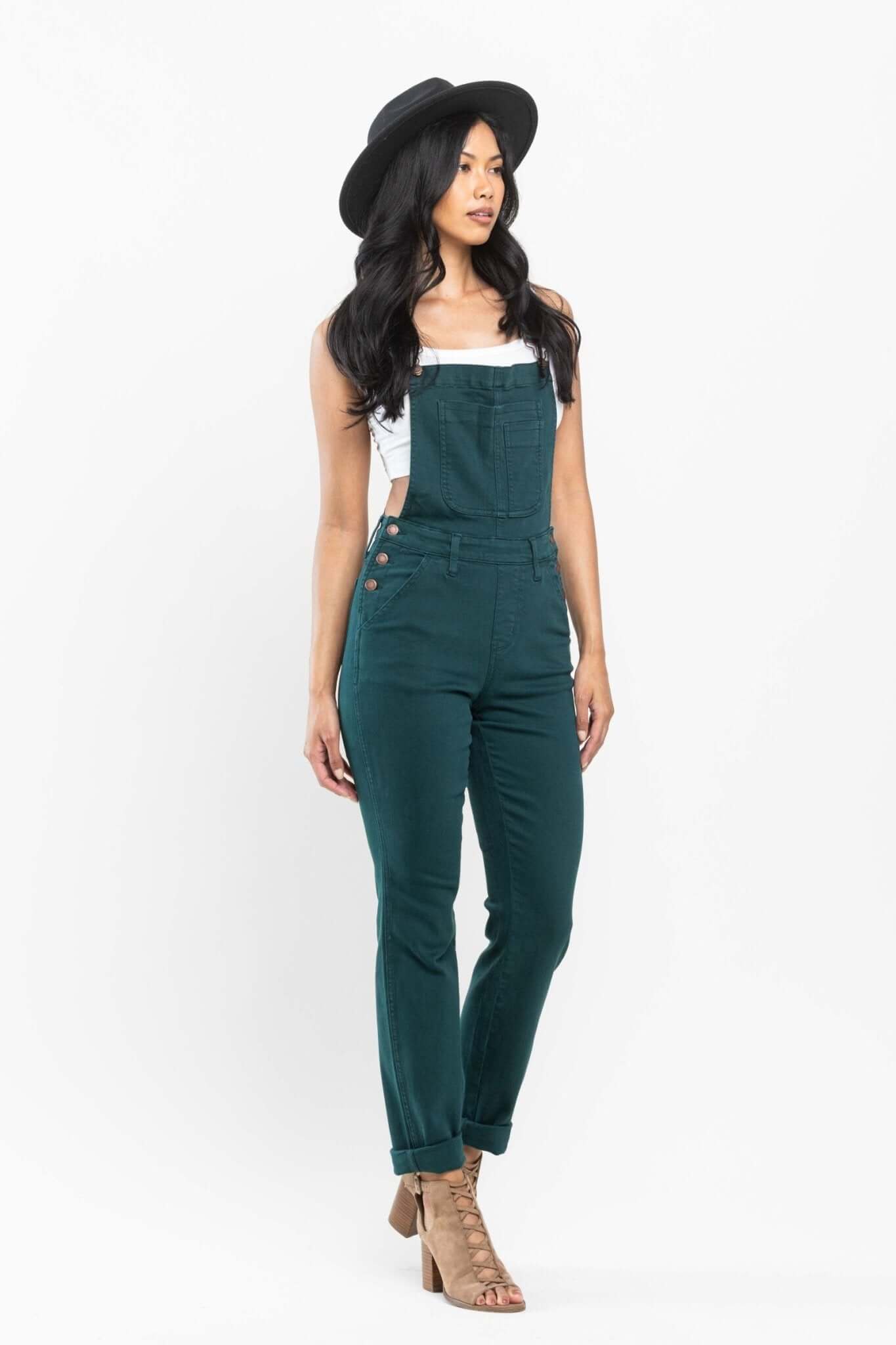 Peacock Boyfriend Overalls | Judy Blue | 88789 - Lavender Hills BeautyJudy Blue