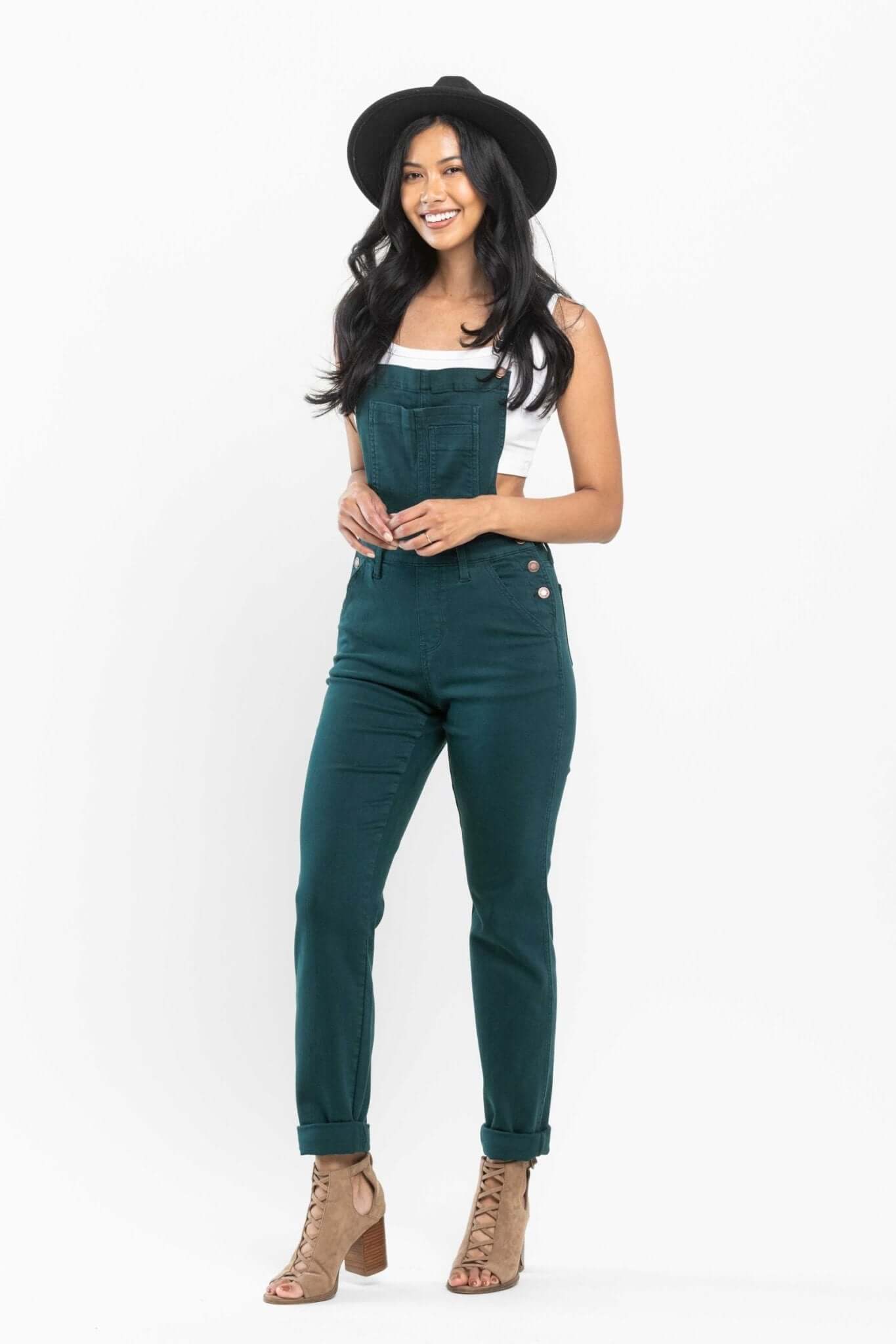 Peacock Boyfriend Overalls | Judy Blue | 88789 - Lavender Hills BeautyJudy Blue