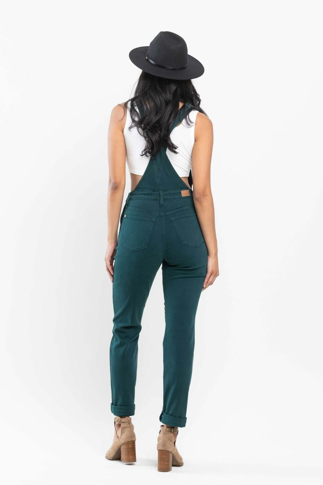 Peacock Boyfriend Overalls | Judy Blue | 88789 - Lavender Hills BeautyJudy Blue
