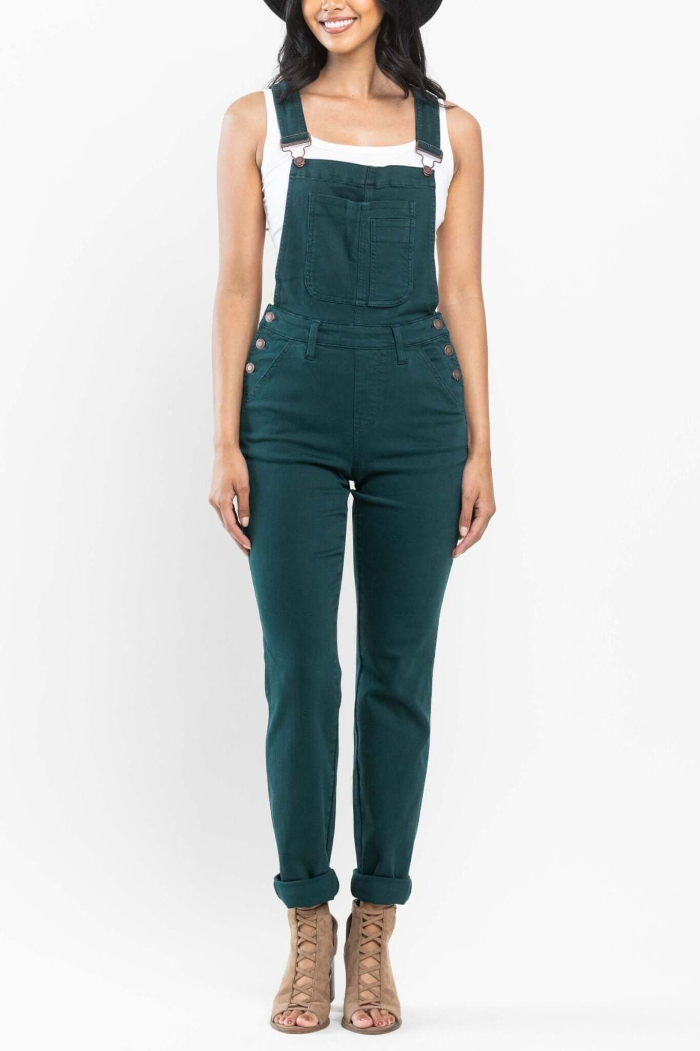 Peacock Boyfriend Overalls | Judy Blue | 88789 - Lavender Hills BeautyJudy Blue