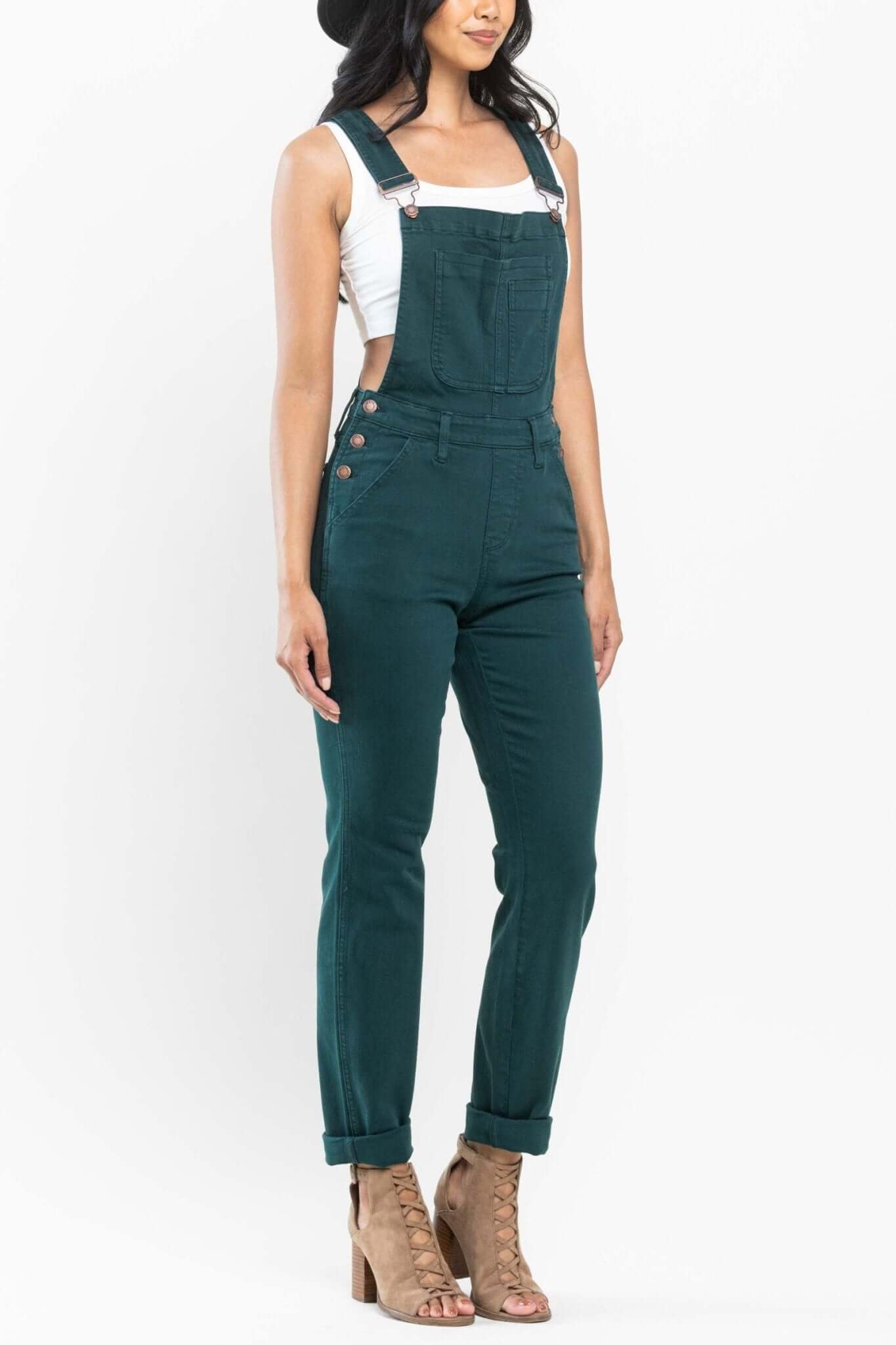 Peacock Boyfriend Overalls | Judy Blue | 88789 - Lavender Hills BeautyJudy Blue