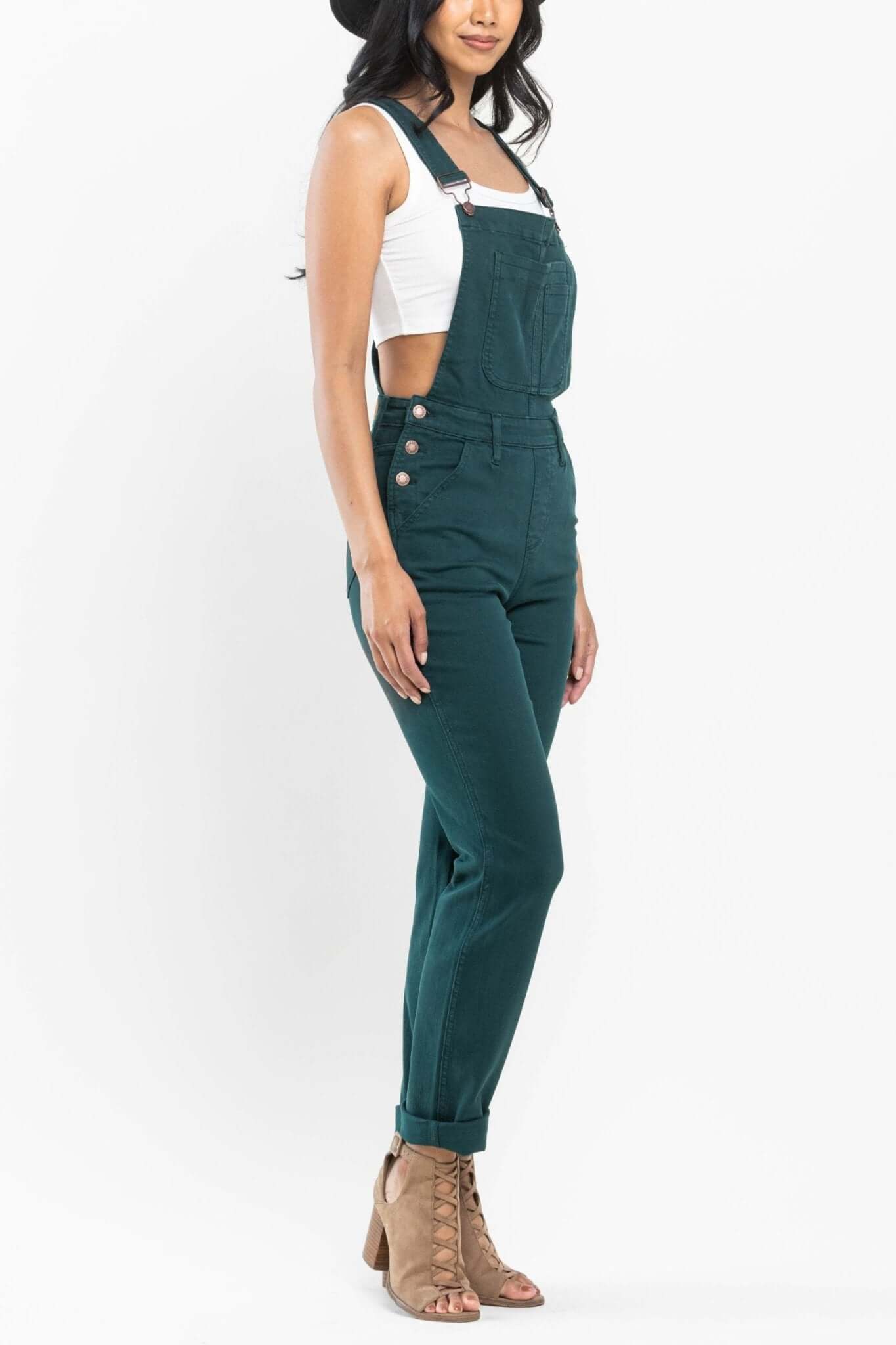 Peacock Boyfriend Overalls | Judy Blue | 88789 - Lavender Hills BeautyJudy Blue