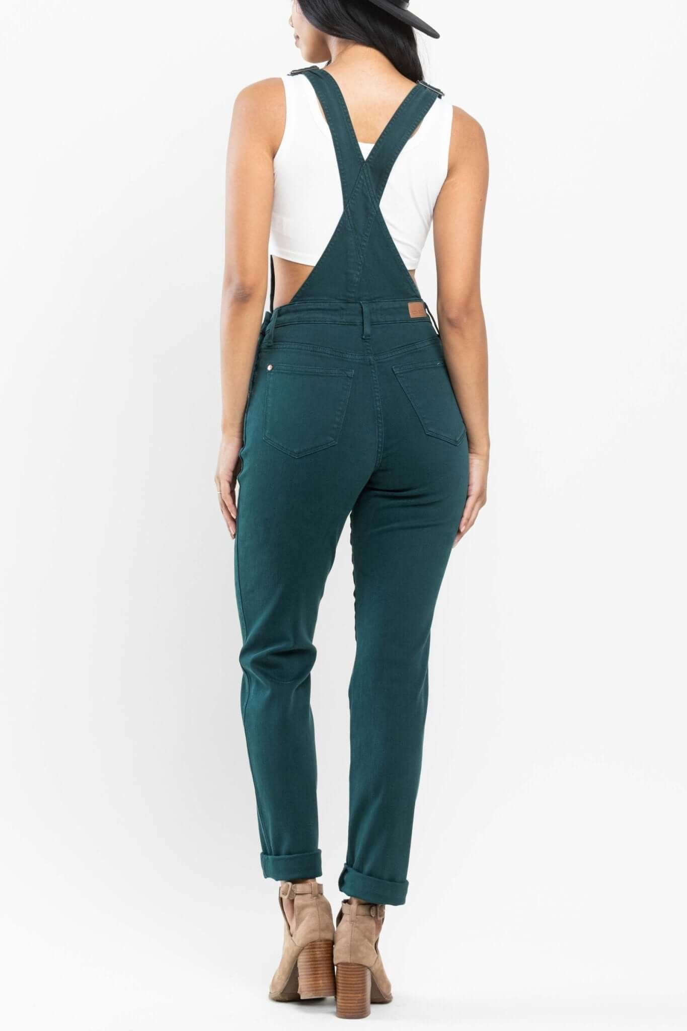 Peacock Boyfriend Overalls | Judy Blue | 88789 - Lavender Hills BeautyJudy Blue