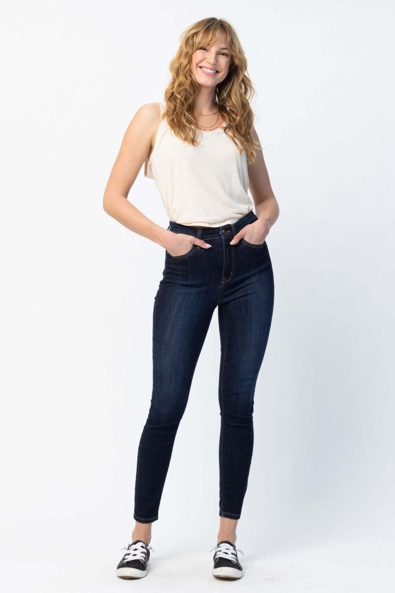 Canyon High Rise Phone Pocket Skinny Jean - Lavender Hills BeautyJudy Blue82409REG-1