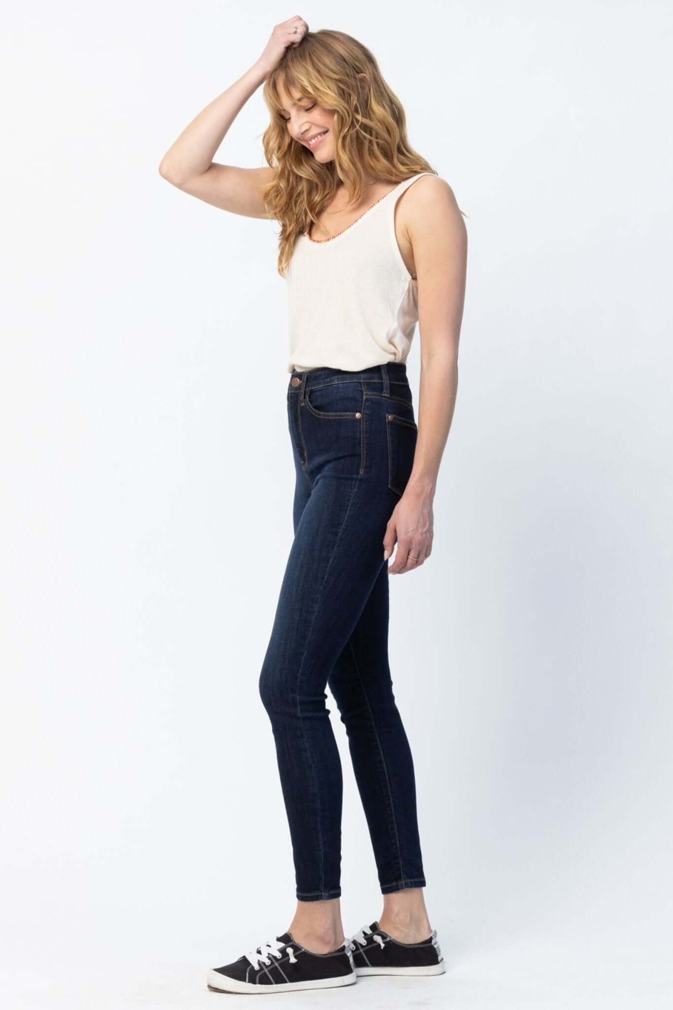 Canyon High Rise Phone Pocket Skinny Jean - Lavender Hills BeautyJudy Blue82409REG-1