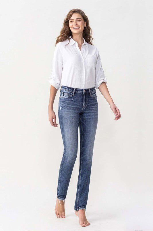 Pleasantly Straight Jean | Lovervet by Vervet | LV1027 - Lavender Hills BeautyLovervet