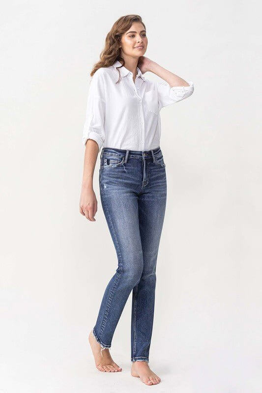 Pleasantly Straight Jean | Lovervet by Vervet | LV1027 - Lavender Hills BeautyLovervet