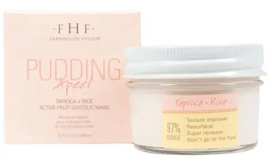 Pudding Apeel® Tapioca + Rice Active Fruit Glycolic Mask | FarmHouse Fresh - Lavender Hills BeautyFarmhouse Fresh1192RT