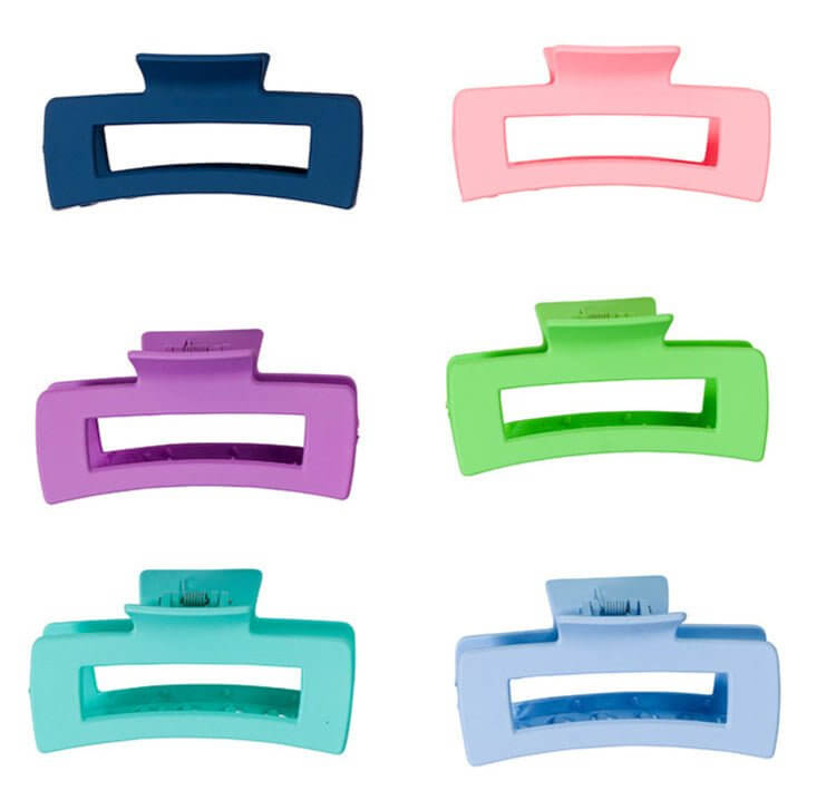 Rectangle Hair Claw Clip - 4 inch - Lavender Hills BeautyLavender Hills Beauty