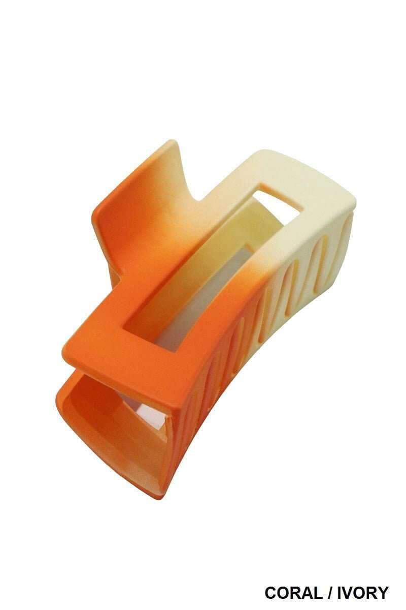Rectangle Ombre Hair Claw Clip - 4 inch - Lavender Hills BeautyLavender Hills BeautyU-356