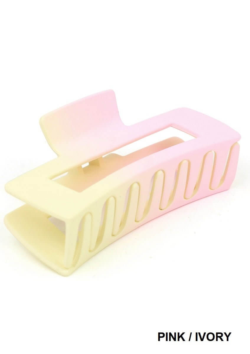 Rectangle Ombre Hair Claw Clip - 4 inch - Lavender Hills BeautyLavender Hills BeautyU-351
