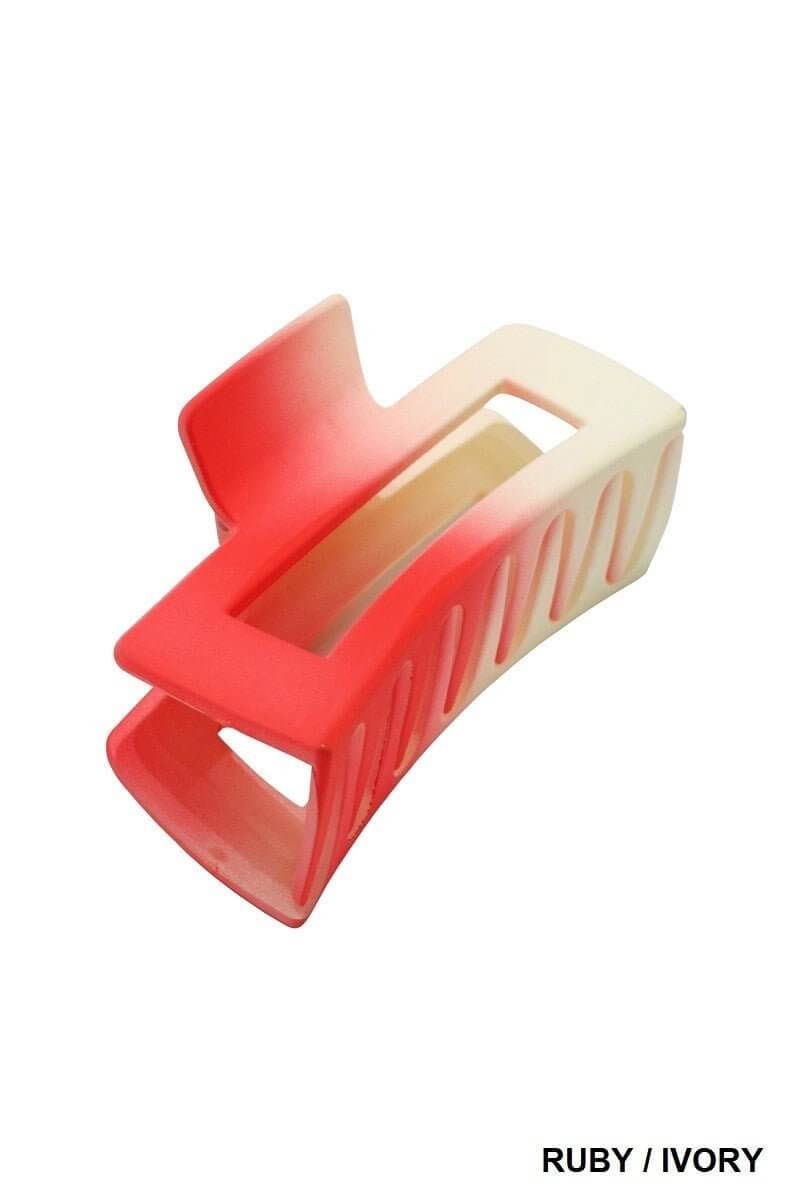 Rectangle Ombre Hair Claw Clip - 4 inch - Lavender Hills BeautyLavender Hills BeautyU-352