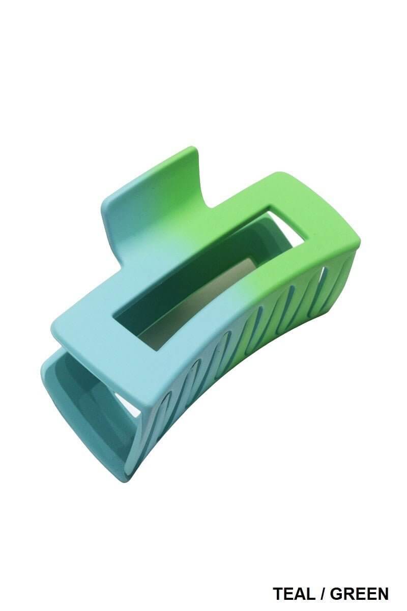 Rectangle Ombre Hair Claw Clip - 4 inch - Lavender Hills BeautyLavender Hills BeautyU-355