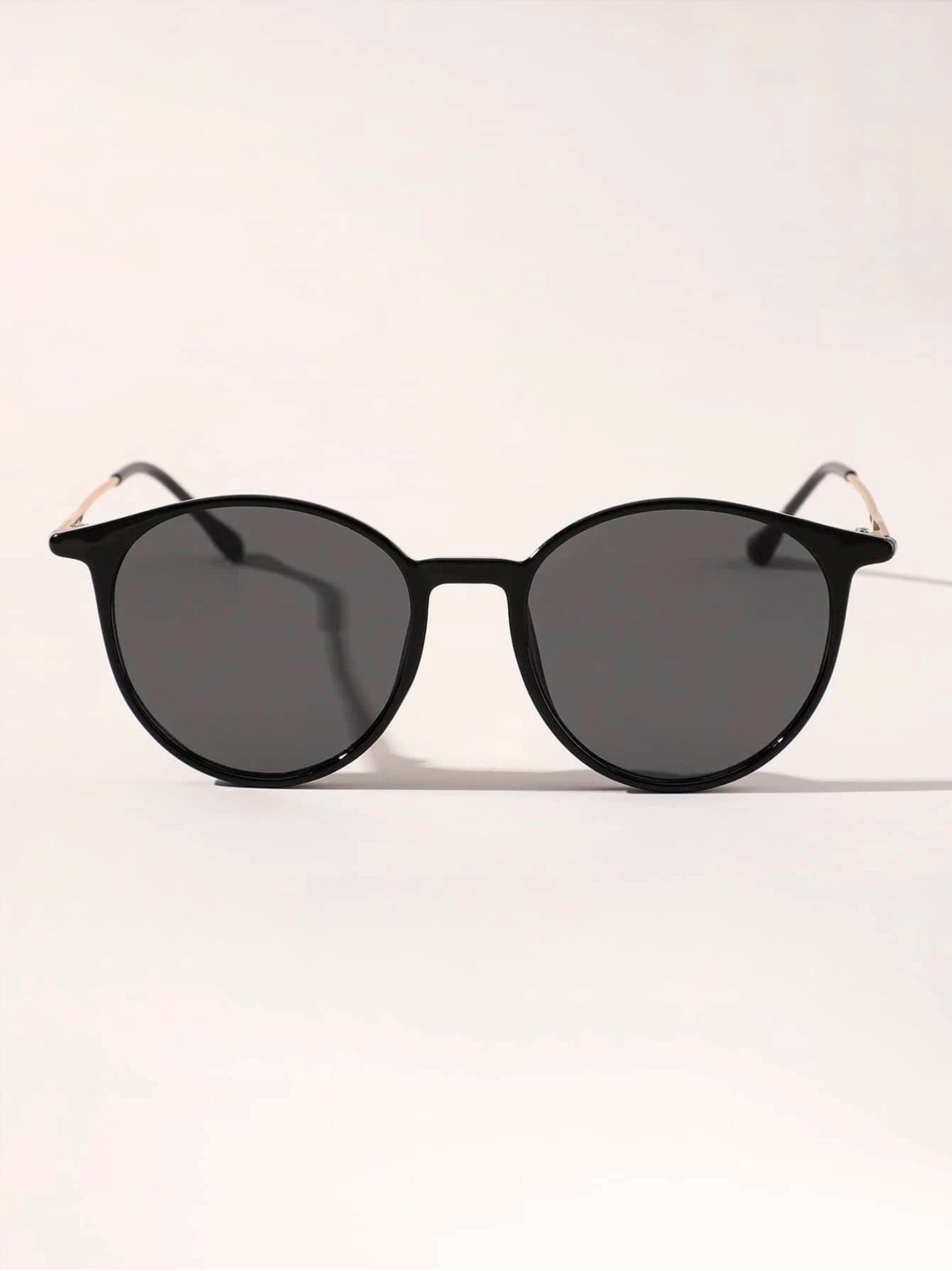 Round Black Sunglasses - Lavender Hills BeautyShein