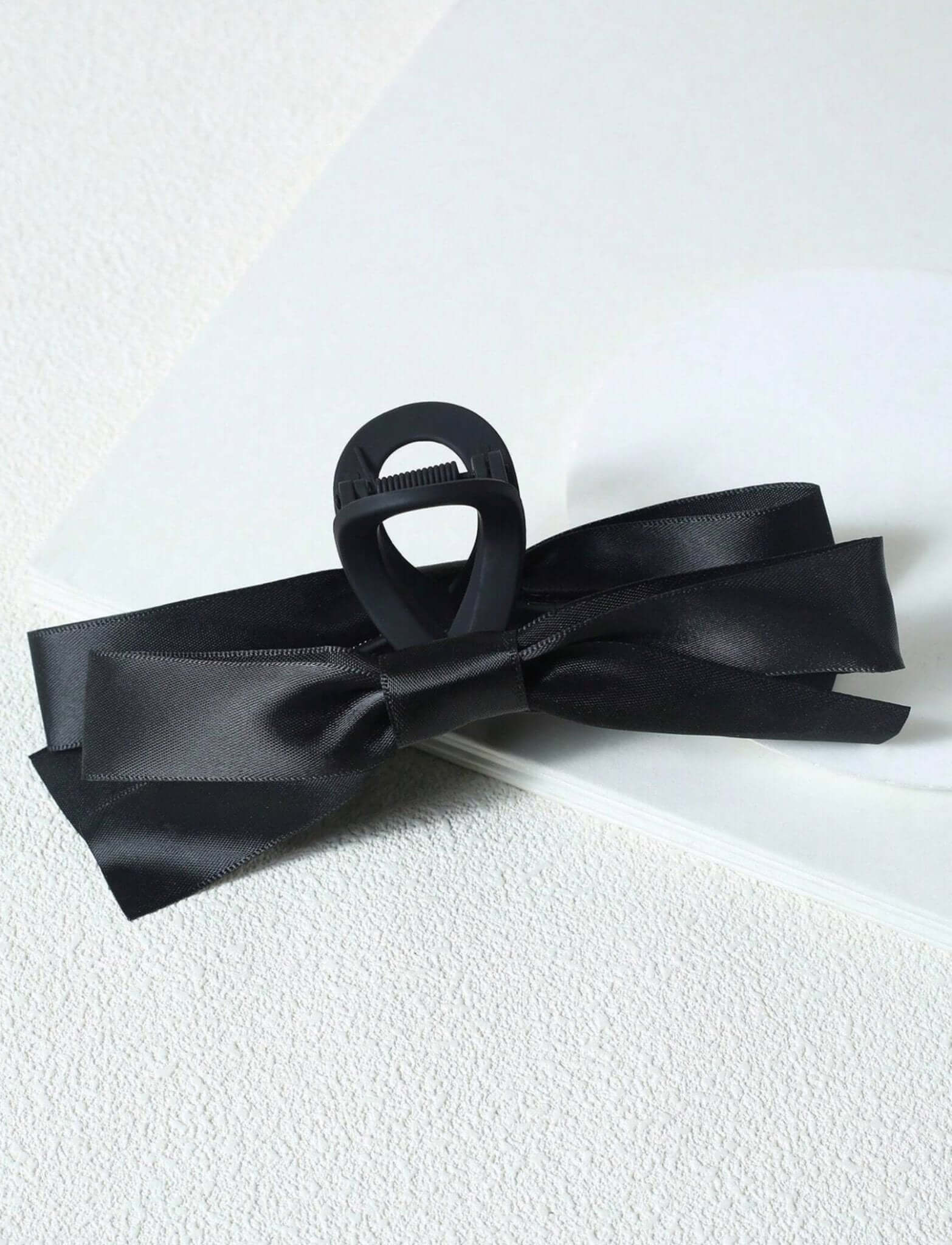 Satin Bow Hair Claw Clip - 6.5" inch - Lavender Hills BeautyLavender Hills Beauty