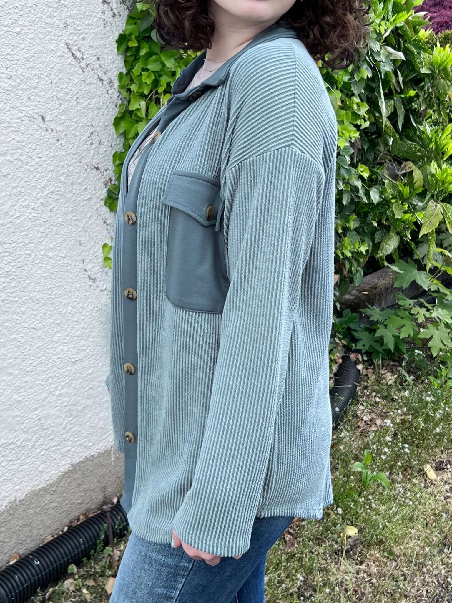 Seafoam Luxe Oversized Jacket - Lavender Hills BeautyReborn J