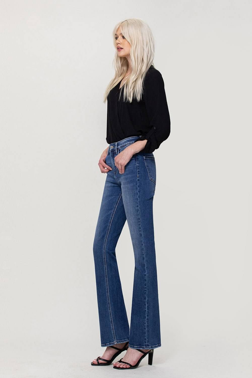 Skylar Slim Bootcut Jeans | Vervet by Flying Monkey | T5353 - Lavender Hills BeautyVervet