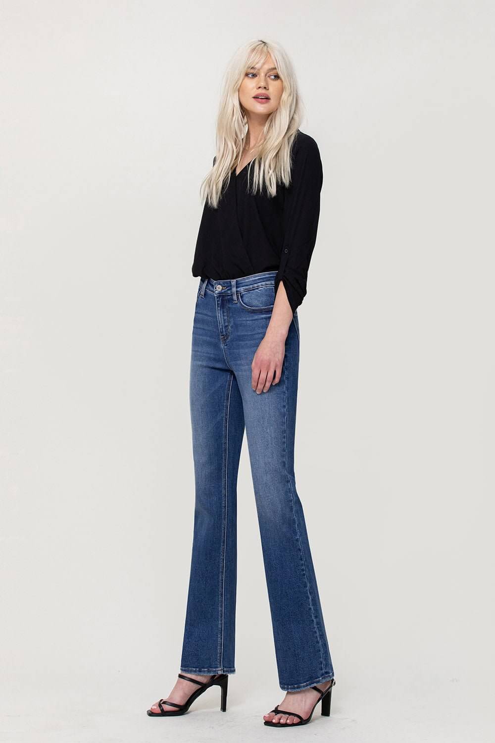 Skylar Slim Bootcut Jeans | Vervet by Flying Monkey | T5353 - Lavender Hills BeautyVervet