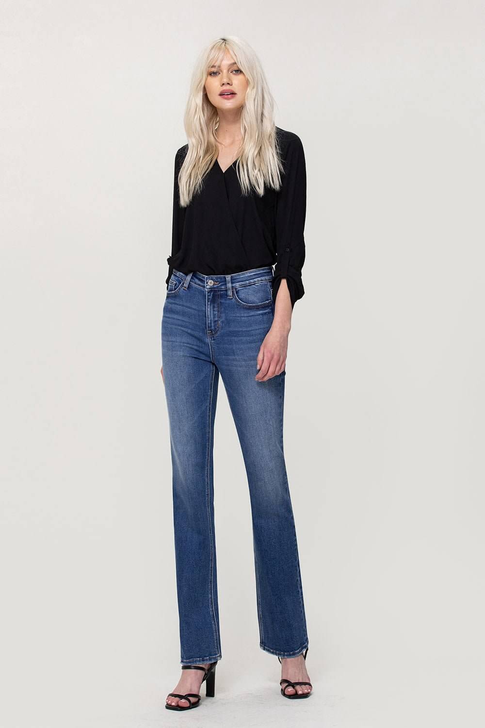 Skylar Slim Bootcut Jeans | Vervet by Flying Monkey | T5353 - Lavender Hills BeautyVervet