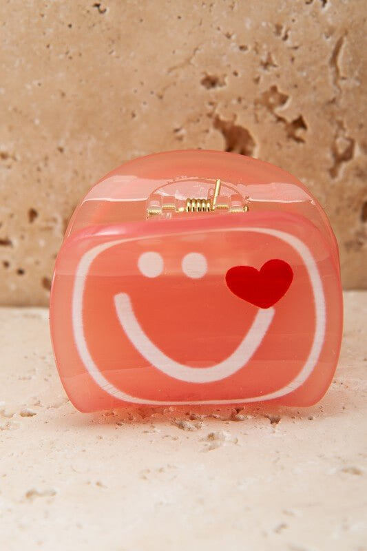 Smiley Face Hair Claw Clip - Lavender Hills BeautyLavender Hills Beauty40H613