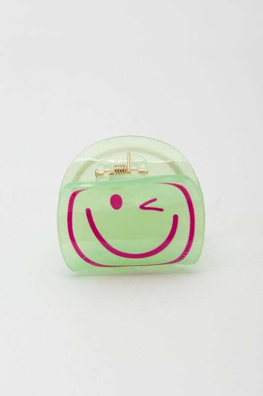 Smiley Face Hair Claw Clip - Lavender Hills BeautyLavender Hills Beauty40H611