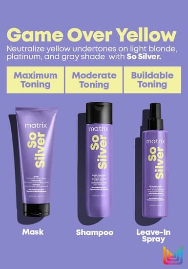 So Silver All-In-One Toning Spray for Blonde and Silver Hair | Matrix - Lavender Hills BeautySalonCentricP2376700