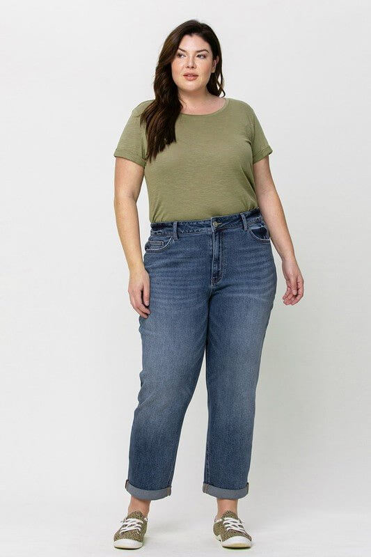 Skeeter Plus Boyfriend Stretch Jean | Vervet by Flying Monkey | V2117-P - Lavender Hills BeautyVervetV2117-P