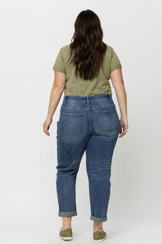 Skeeter Plus Boyfriend Stretch Jean | Vervet by Flying Monkey | V2117-P - Lavender Hills BeautyVervetV2117-P