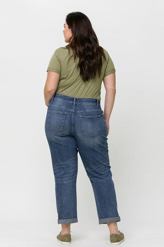 Skeeter Plus Boyfriend Stretch Jean | Vervet by Flying Monkey | V2117-P - Lavender Hills BeautyVervetV2117-P