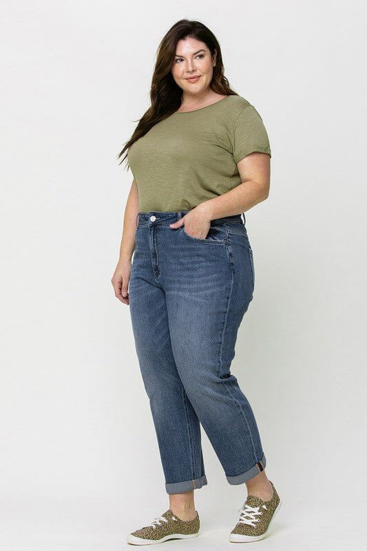 Skeeter Plus Boyfriend Stretch Jean | Vervet by Flying Monkey | V2117-P - Lavender Hills BeautyVervetV2117-P