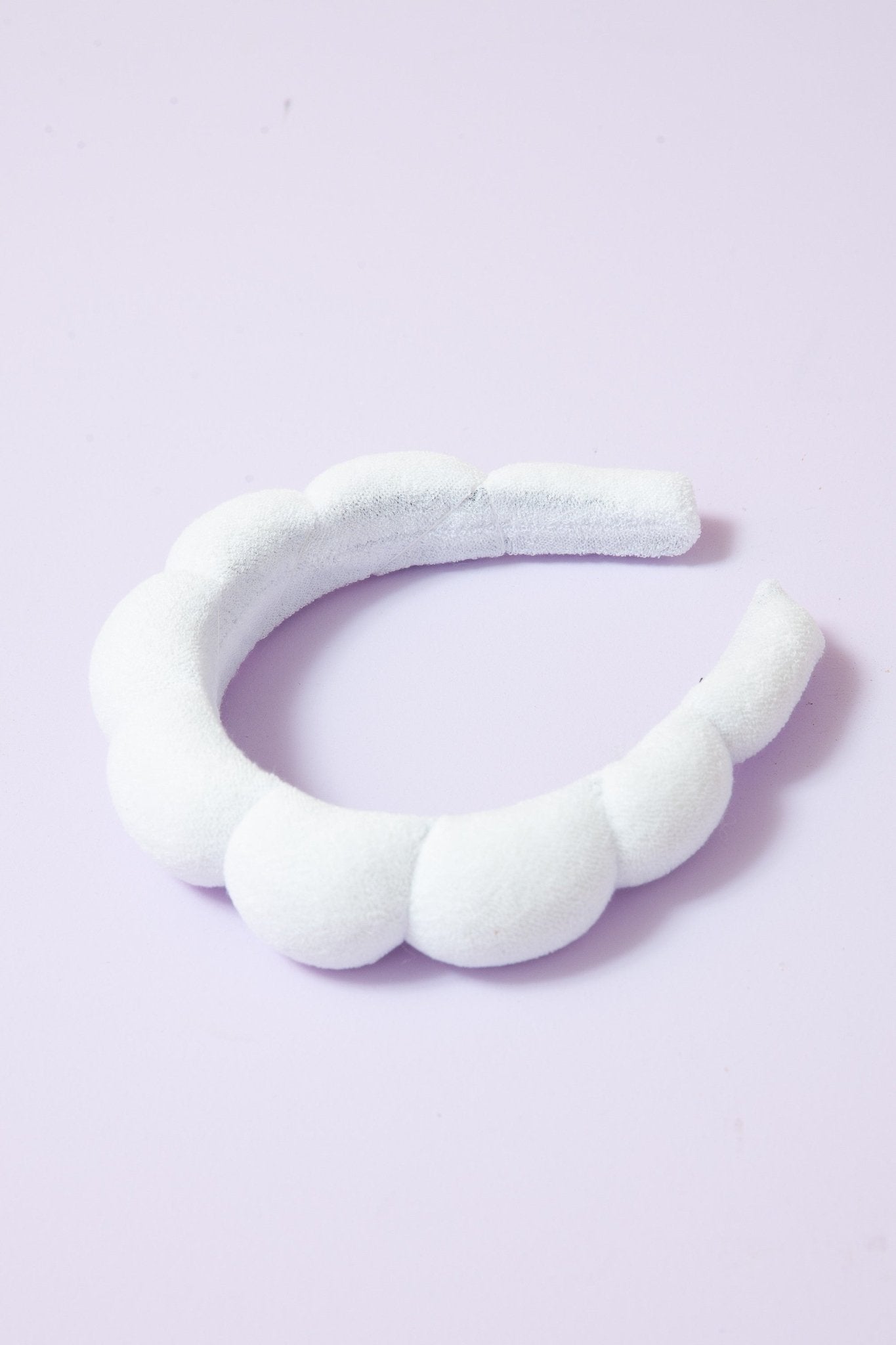 Spa Sponge Scalloped Terry Towel Headband - Lavender Hills BeautyLavender Hills Beauty40HB128