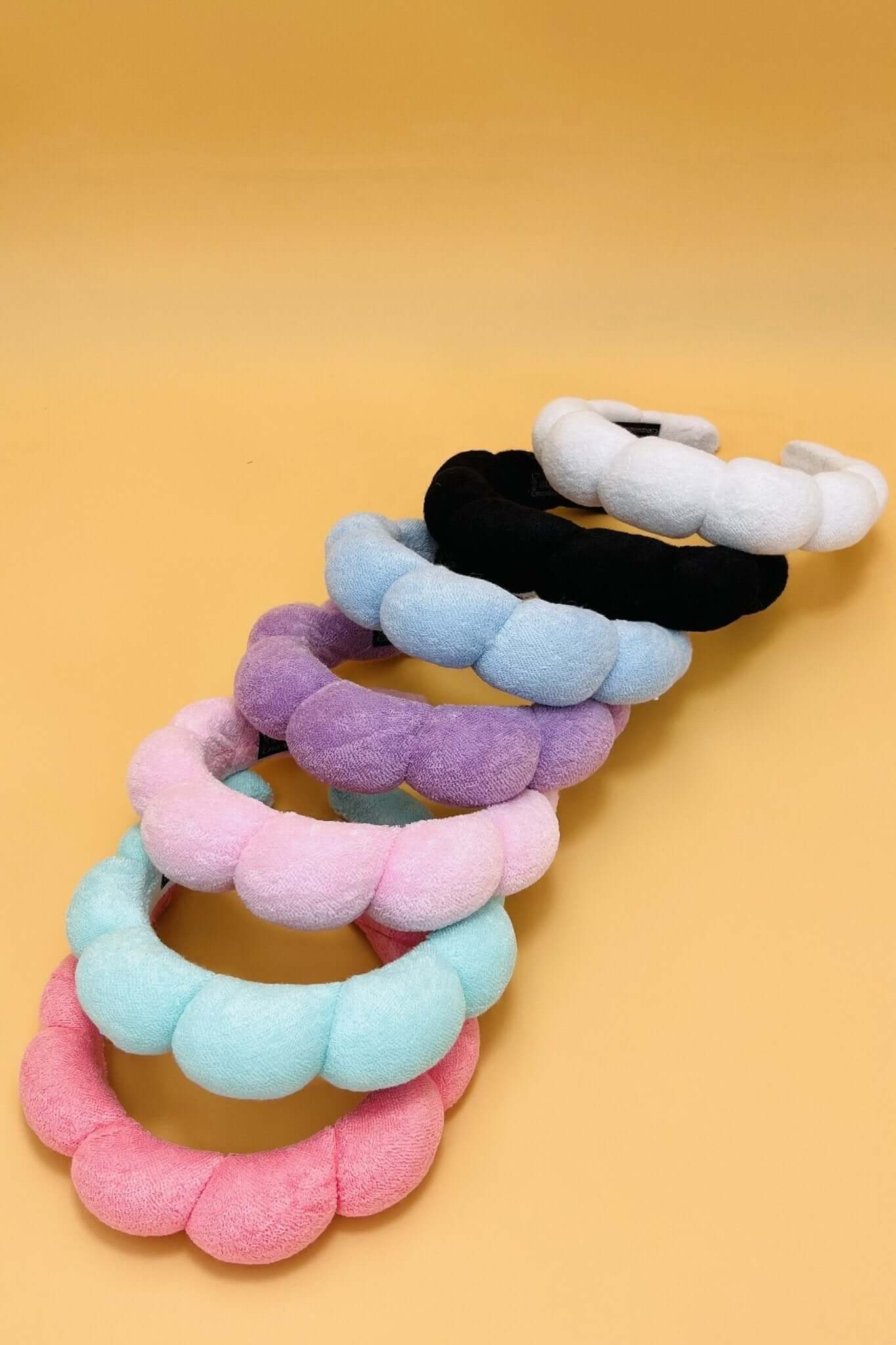 Spa Sponge Scalloped Terry Towel Headband - Lavender Hills BeautyLavender Hills Beauty40HB122