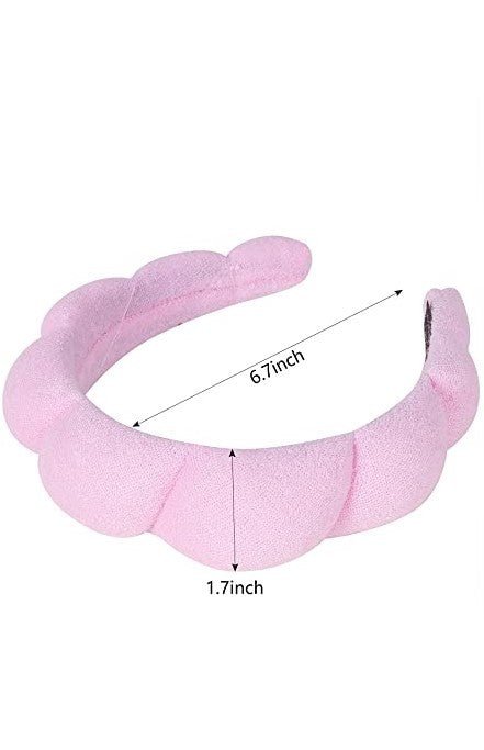 Spa Sponge Scalloped Terry Towel Headband - Lavender Hills BeautyLavender Hills Beauty40HB128