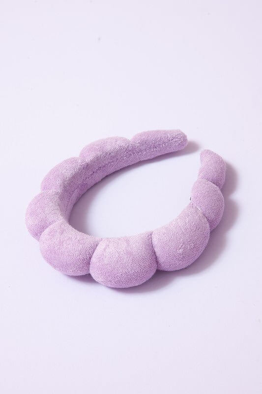 Spa Sponge Scalloped Terry Towel Headband - Lavender Hills BeautyLavender Hills Beauty40HB124