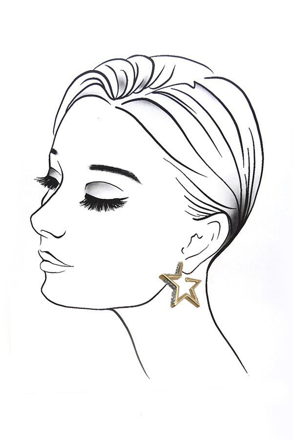 Star Hoop Earrings - Lavender Hills BeautyLavender Hills Beauty