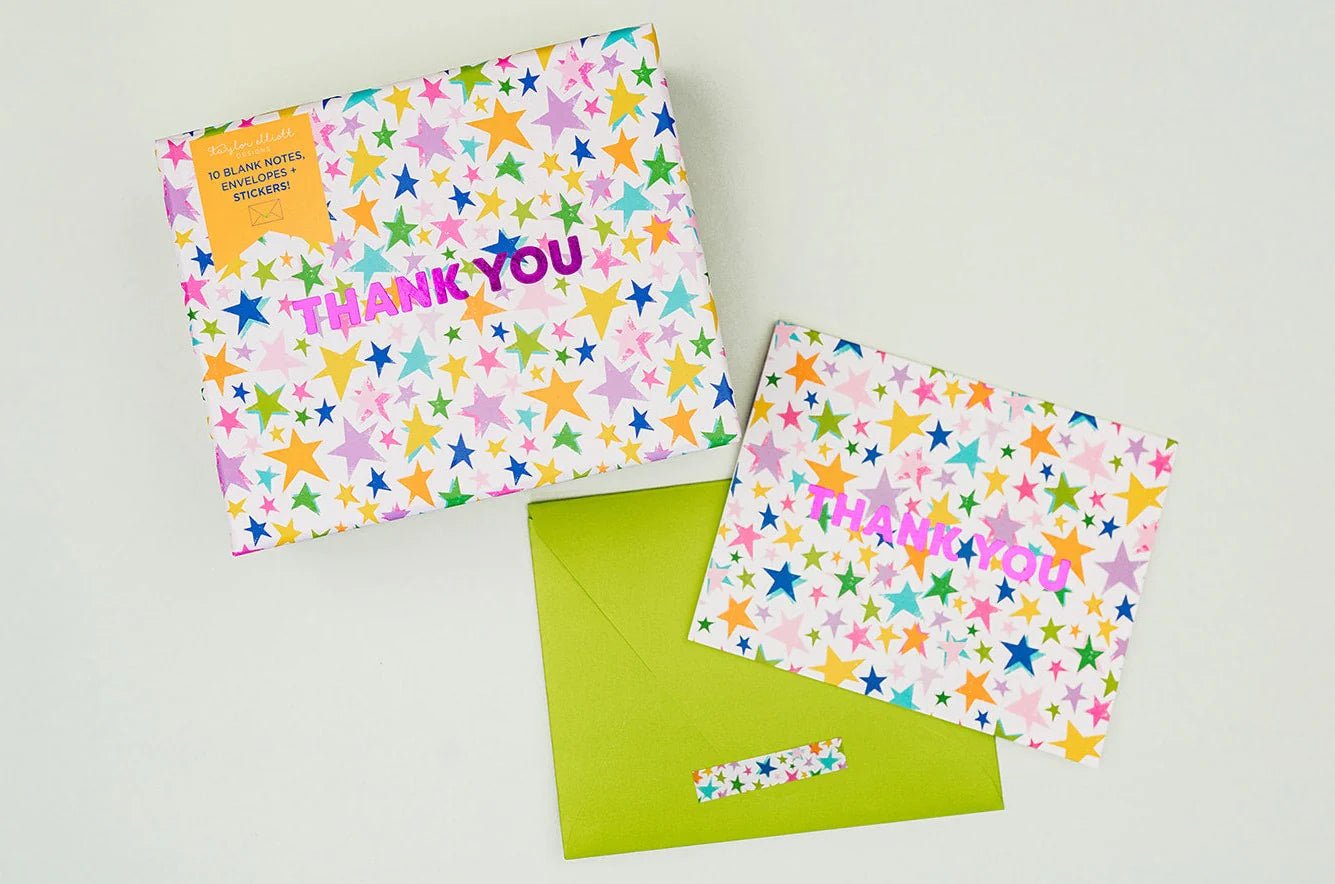 Stars Thank You Boxed Note Cards - Lavender Hills BeautyTaylor Elliott DesignsNC-16