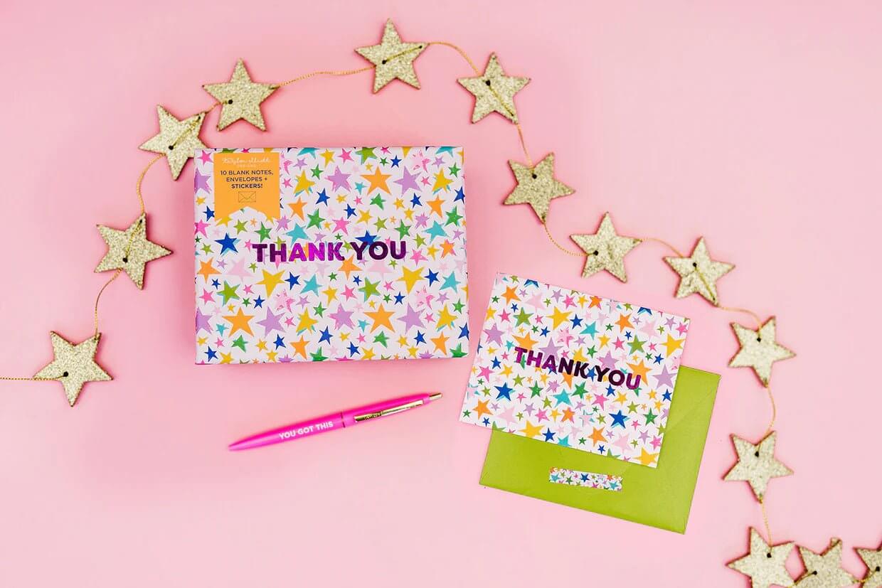 Stars Thank You Boxed Note Cards - Lavender Hills BeautyTaylor Elliott DesignsNC-16