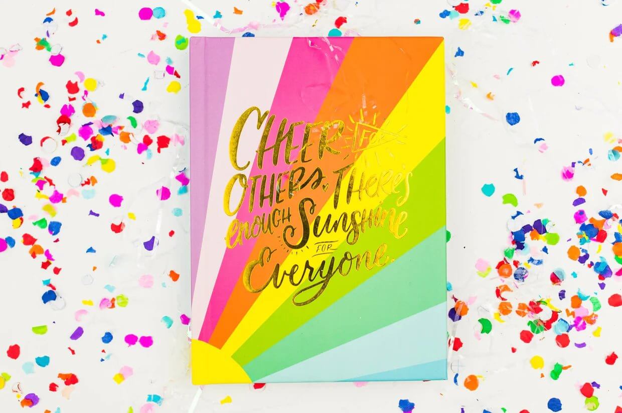 Sunshine and Cheer Notebook Journal - Lavender Hills BeautyTaylor Elliott DesignsNBK-09