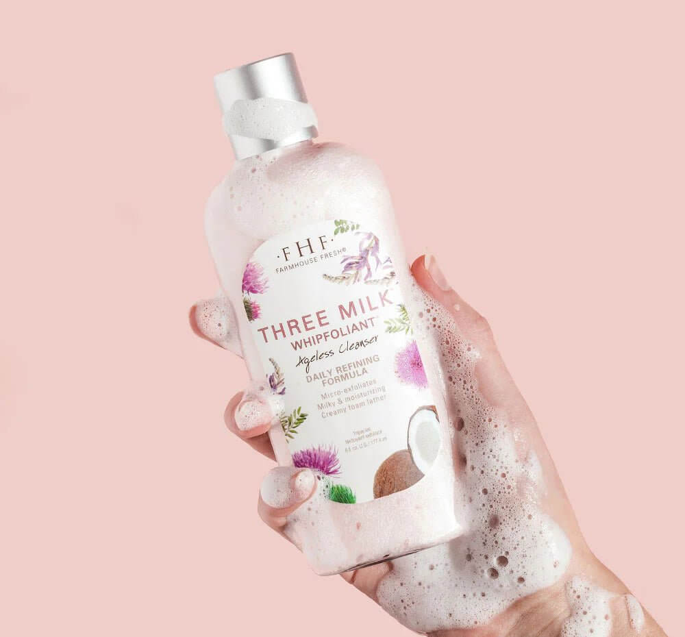 Three Milk™ Whipfoliant™ Cleanser - Lavender Hills BeautyFarmhouse Fresh13868RT