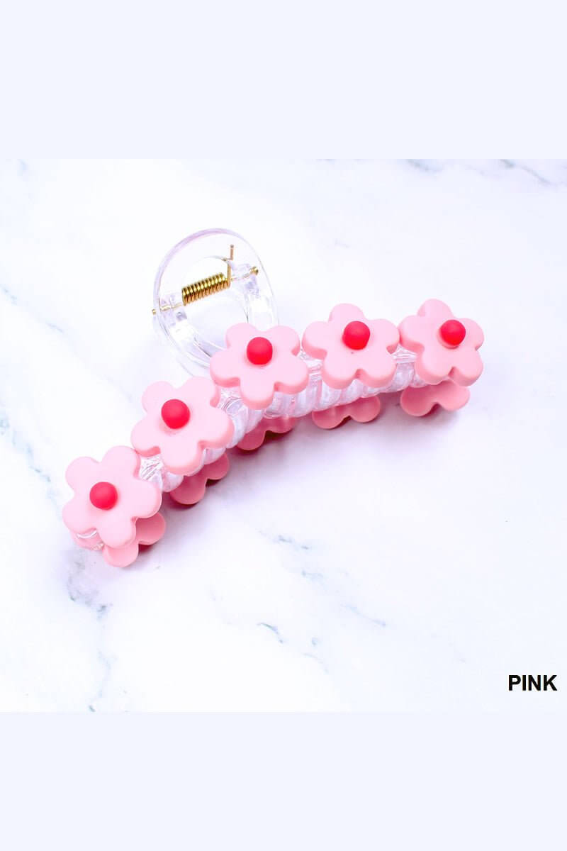 Posy Floral Hair Claw Clip - 4.75 inch - Lavender Hills BeautyLavender Hills Beauty