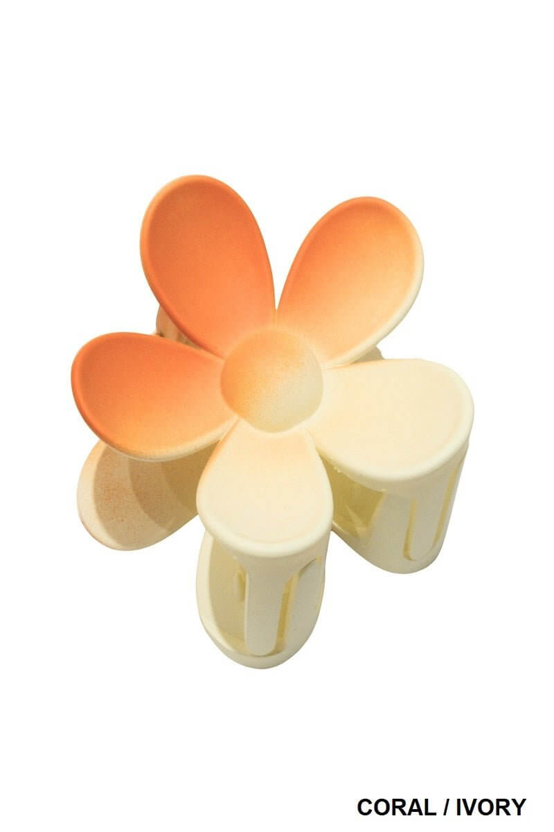 Flower Ombre Hair Claw Clip - 3 inch - Lavender Hills BeautyLavender Hills BeautyU-355