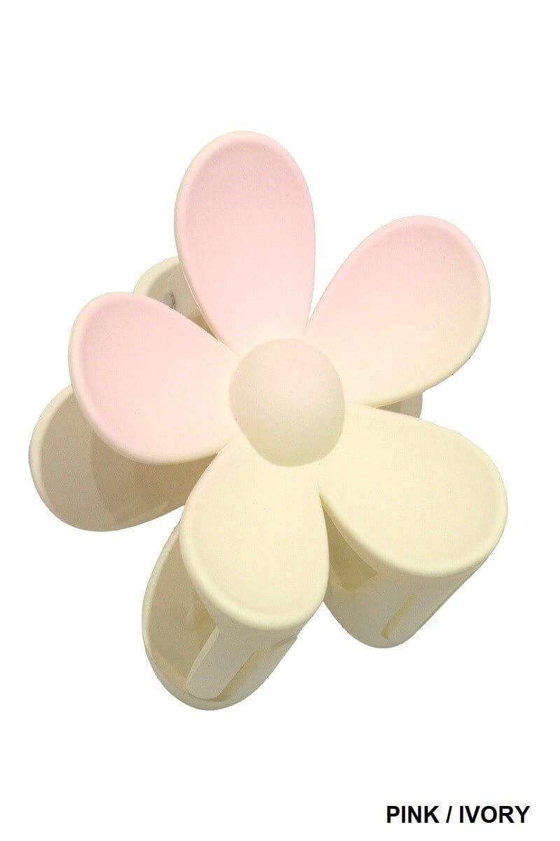 Flower Ombre Hair Claw Clip - 3 inch - Lavender Hills BeautyLavender Hills BeautyU-354