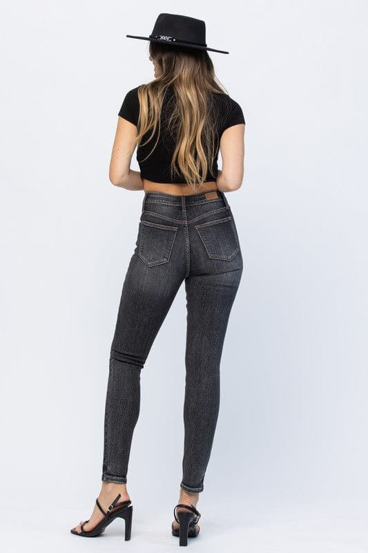 Vintage Black Yoke Skinny Jean | Judy Blue | 88287 - Lavender Hills BeautyJudy Blue88287REG-3(26)