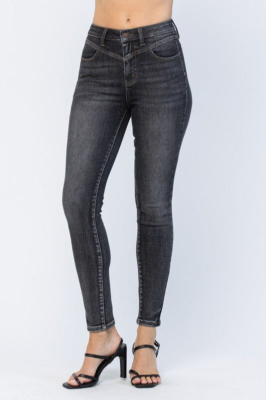 Vintage Black Yoke Skinny Jean | Judy Blue | 88287 - Lavender Hills BeautyJudy Blue88287REG-3(26)